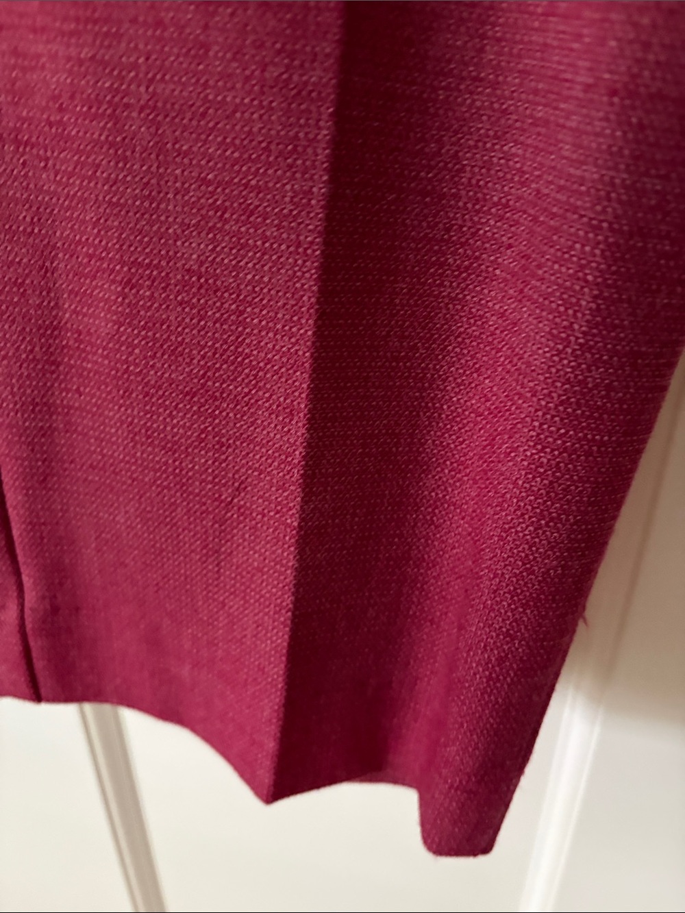 LOFT Raspberry-Red Straight-Leg Pants - Picture 7 of 8